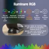 Incarcator Wireless 3 in 1 cu Lumini RGB VENTLEX, Tip statie de Incarcare Telefon, Ceas si casti, Fast Charge 15W, incarcare magnetica Magsafe, Compatibil cu iPhone, Android, Airpods, Apple Watch, Huawei, Xiaomi, Alb