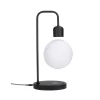 Lampa de Veghe, Luna care Leviteaza si Incarcator Wireless VENTLEX, Control tactil ON/OFF, Sursa de Lumina LED Magnetica, Negru