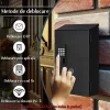 Cutie Postala Metalica Smart VENTLEX de exterior / interior, 4 moduri de deblocare, Cheie, OTP, Apicatie, Wi-Fi, 370x260x100mm, Negru